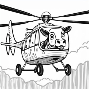 Cow in a Helicopter